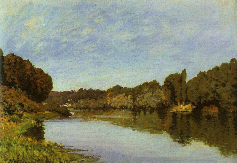 Alfred Sisley The Seine at Bougival Norge oil painting art
